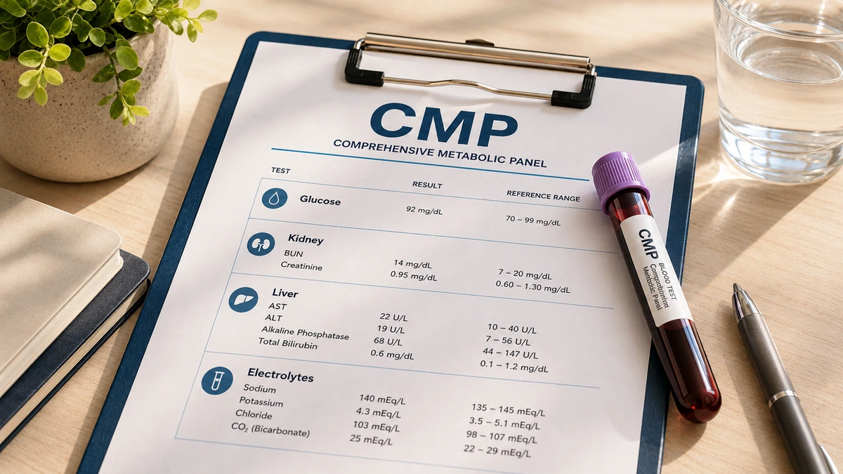 CMP 혈액 검사 결과 쉽게 보기: 간, 신장, 혈당 수치는 어디를 봐야 할까?