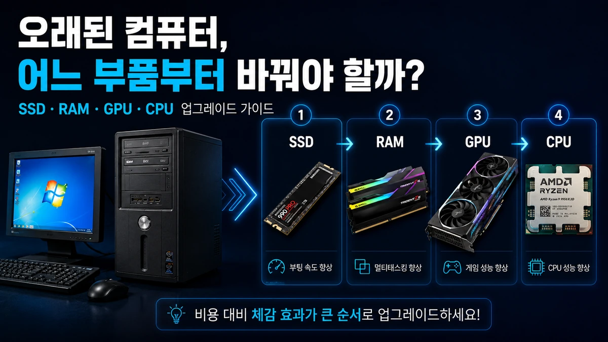 오래된 컴퓨터를 업그레이드할 때 무엇부터 확인해야 할까?