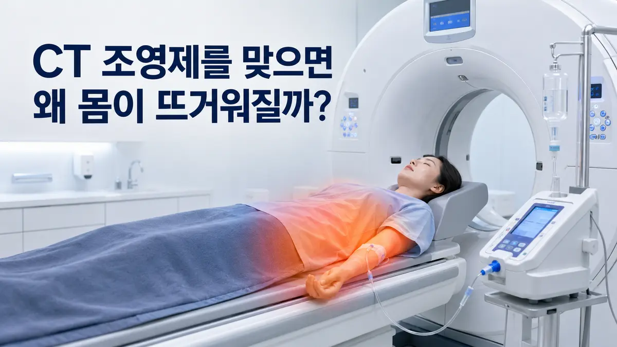 CT 조영제를 맞으면 왜 몸이 뜨거워질까?: 소변을 본 듯한 느낌도 정상일까?
