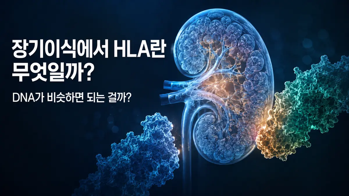 장기이식에서 HLA란 무엇일까?: DNA가 비슷하면 되는 걸까?