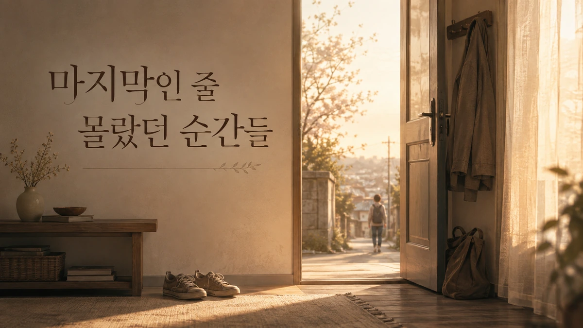 마지막인 줄 몰랐던 순간들