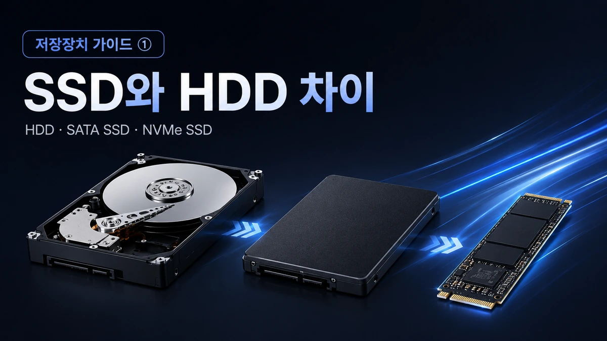 SSD와 HDD 차이, NVMe·SATA·M.2는 뭐가 다를까?: 저장장치 입문 가이드