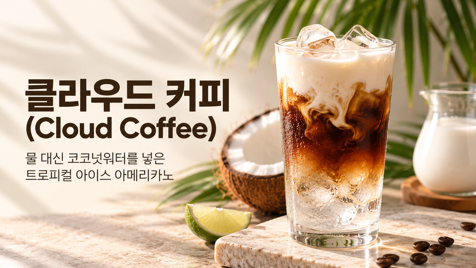 아이스 아메리카노에 물 대신 코코넛워터를 넣으면?: Cloud Coffee가 궁금해진 이유