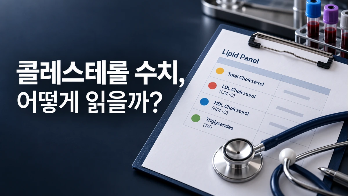 총콜레스테롤, 값이 높으면 무조건 위험할까?: LDL·HDL·중성지방 검사 결과 읽는 법