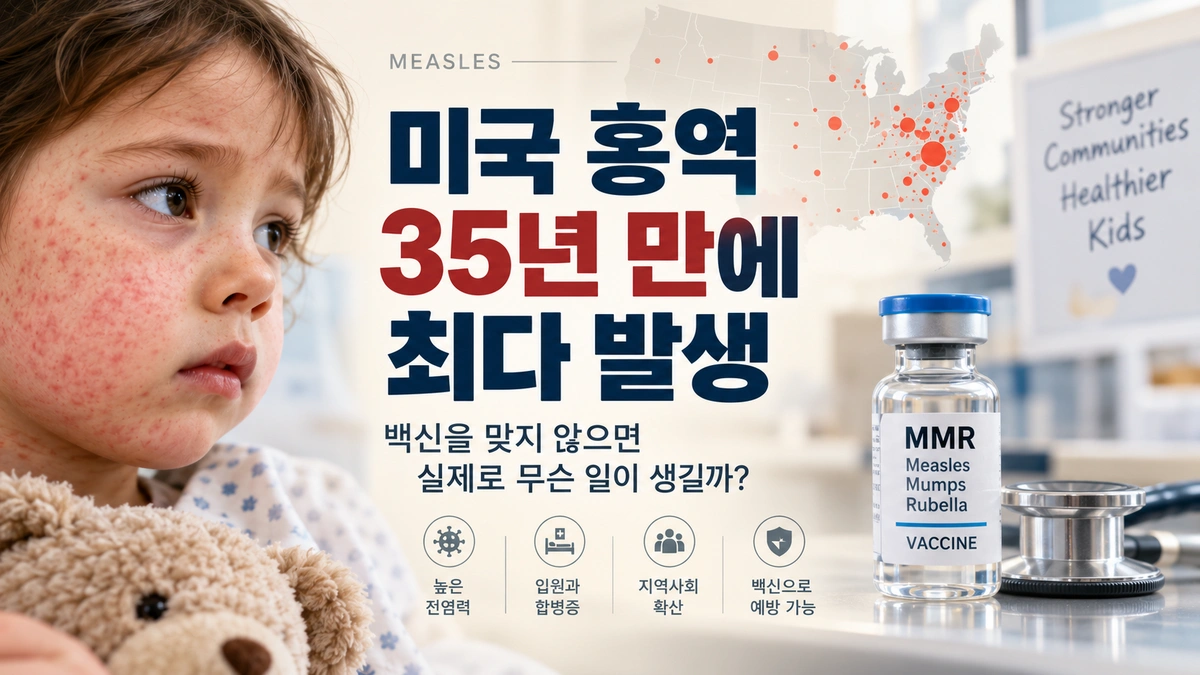 미국 홍역 35년 만에 최다, 백신을 맞지 않으면 실제로 무슨 일이 생길까?