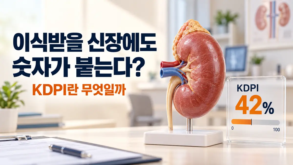 이식받을 신장에도 숫자가 붙는다?: KDPI란 무엇일까?