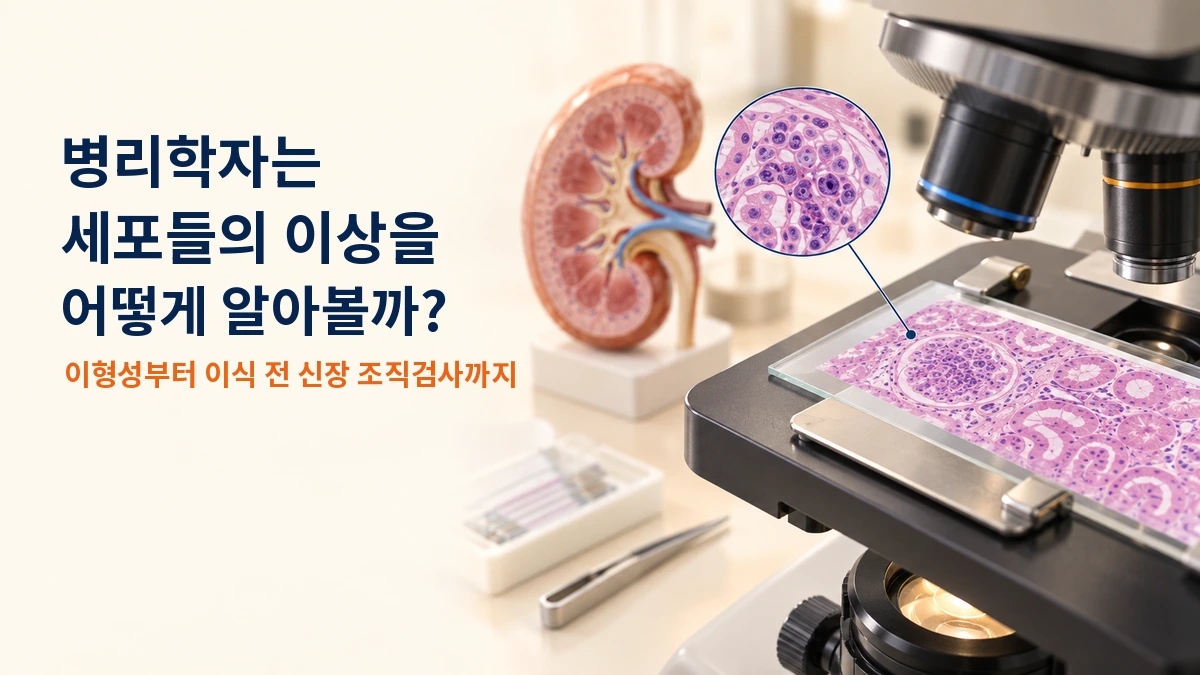 병리학자는 세포들의 이상을 어떻게 알아볼까?: 이형성부터 이식 전 신장 조직검사까지