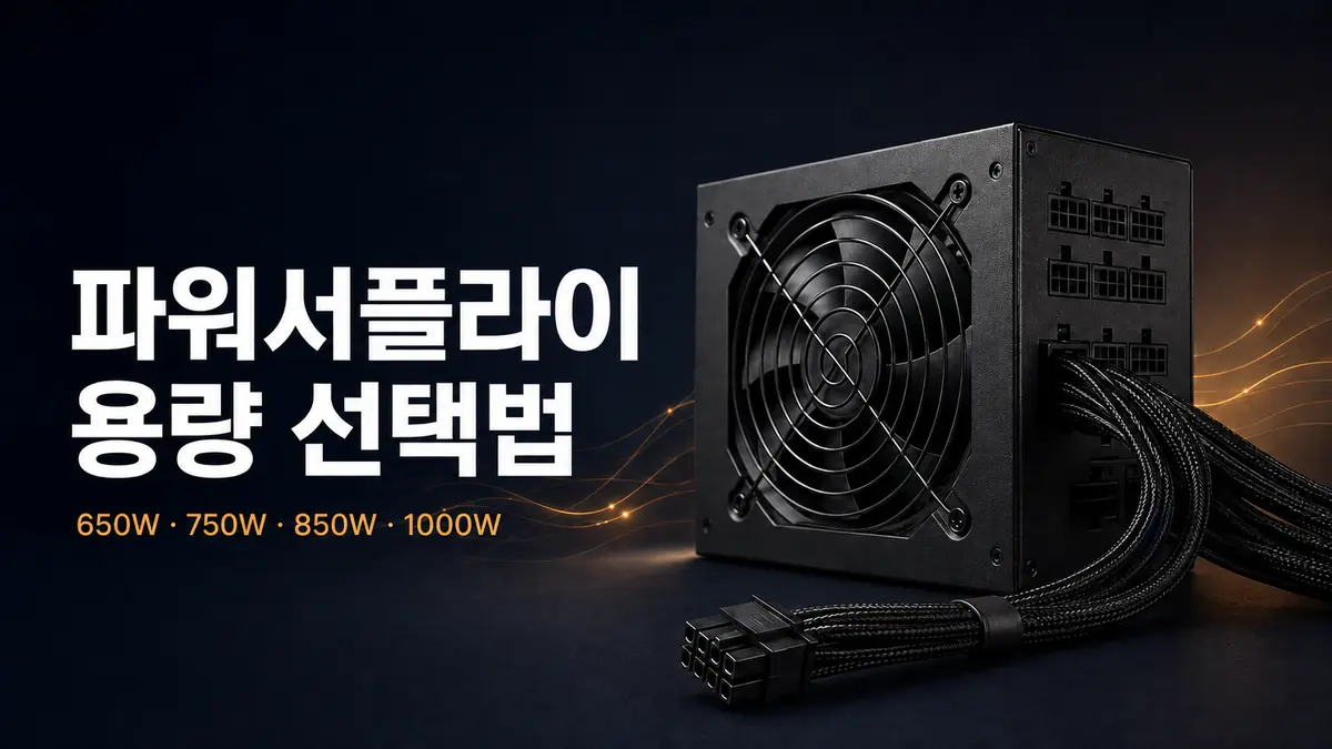 컴퓨터 파워서플라이는 몇 W가 필요할까?: 650W·750W·850W·1000W 선택법
