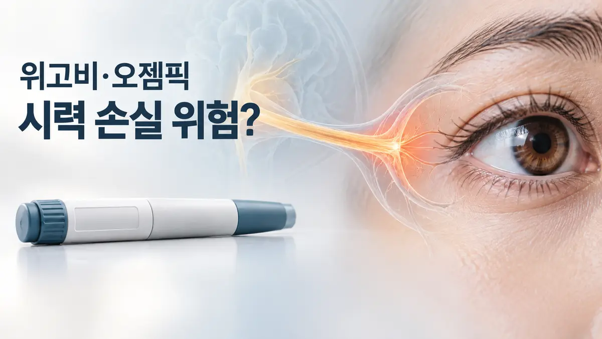 위고비·오젬픽이 시력을 잃게 한다?: NAION 연구, 규제 경고, 소송을 구분해서 보기