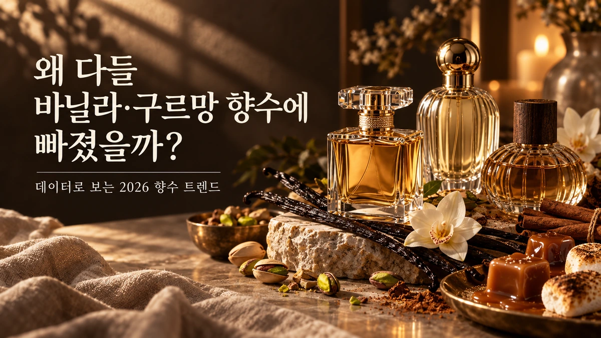 왜 다들 바닐라·구르망 향수에 빠졌을까?: 데이터로 보는 2026 향수 트렌드