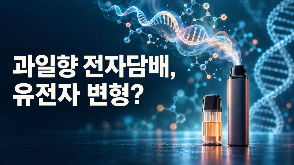 과일향 전자담배, 정말 유전자를 변형시킬까?: 유전자 발현 연구 팩트체크