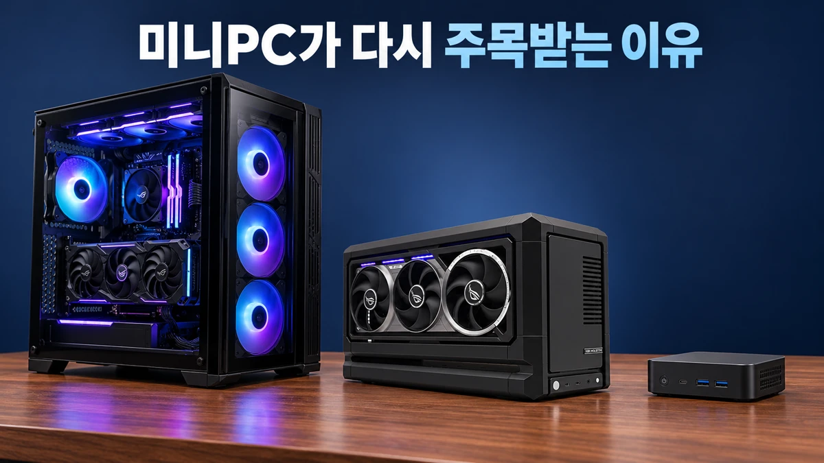 미니PC가 다시 주목받는 이유: 공간·AI 성능·게임 한계까지