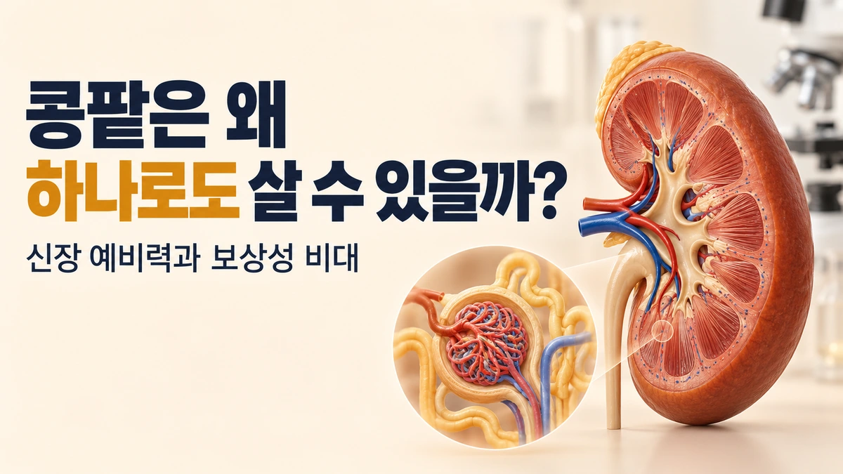 콩팥은 왜 하나만 있어도 살 수 있을까?: 신장 예비력과 보상성 비대